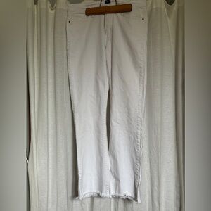 Just Black White High-Rise Straight Jeans
